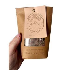 Himalayan Salt Bath Teas Addison & Gates Honey Rose Zesty Bergamot and Green Tea